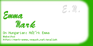 emma mark business card